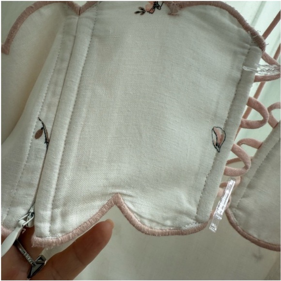 ZIMMERMANN JUDE SCALLOP MIDI DRESS IN PEACH GRADIENT FLORAL ZIMM SIZE 2 /AU 10 - Picture 13 of 14